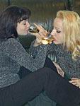Lesbians drunk party